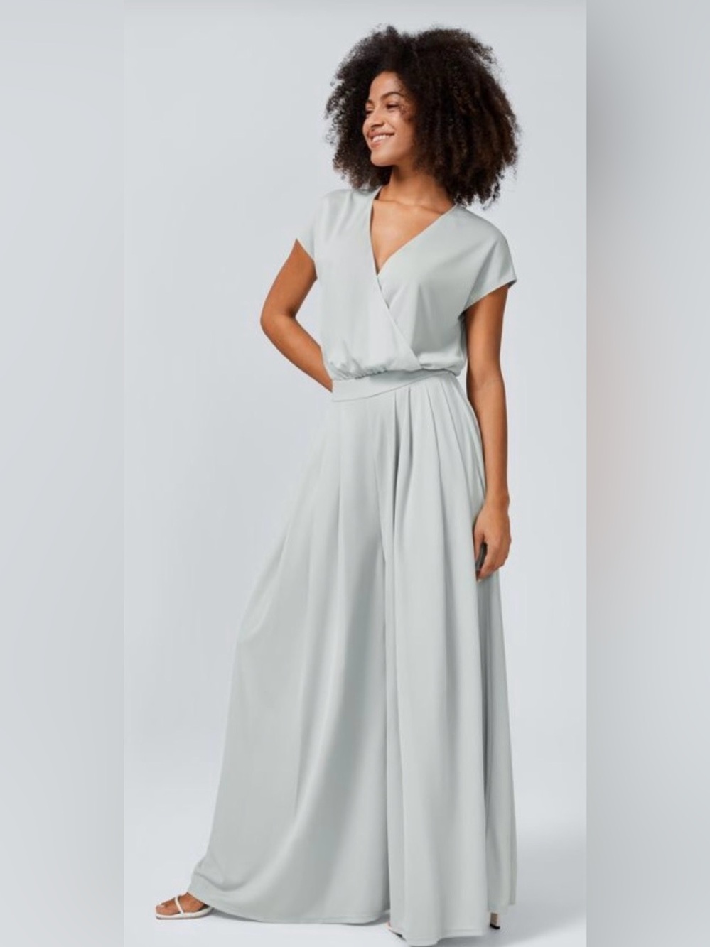 HALARA Light Grey Wide-Leg Jumpsuit